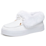 DZ-FL03 Women's Winter Cotton Shoes – PVC Sole – Wholesale 30 Pairs Carton (White, Beige, Black, Brown, Gray, Sizes 36-43)