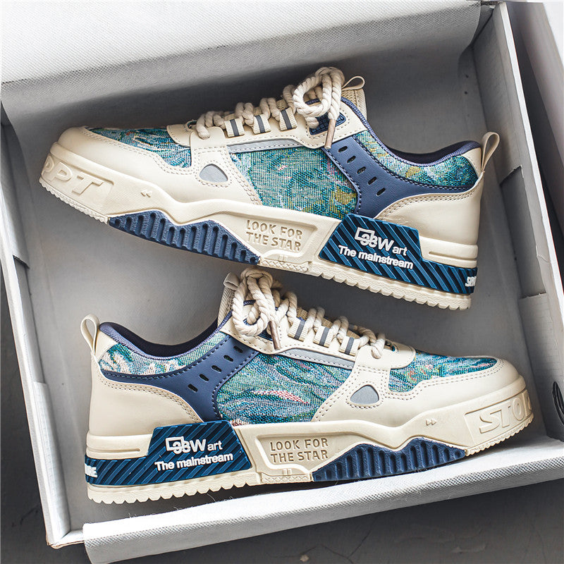 Men's wholesale sneaker 099 - Beige/Blue