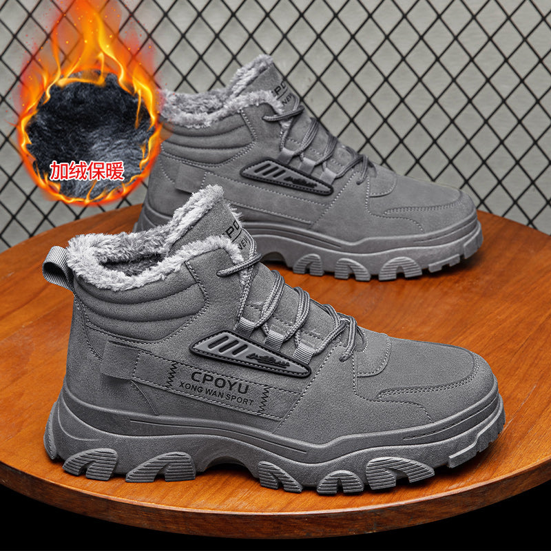 Men's wholesale sneaker 2071-1 - Black Fur-Lined