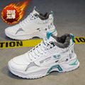 Men's wholesale sneaker A760-1 - White/Blue Fur-Lined