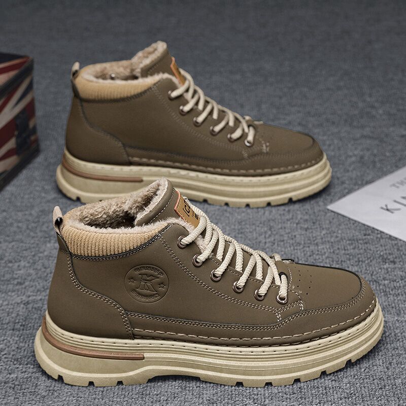 Men's wholesale sneaker K8211-1 - Khaki Fur-Lined