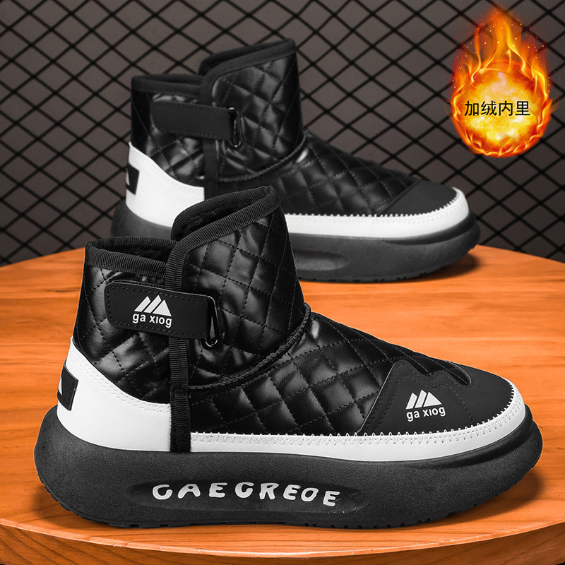 Men's wholesale sneaker M977 - Black Fur-Lined